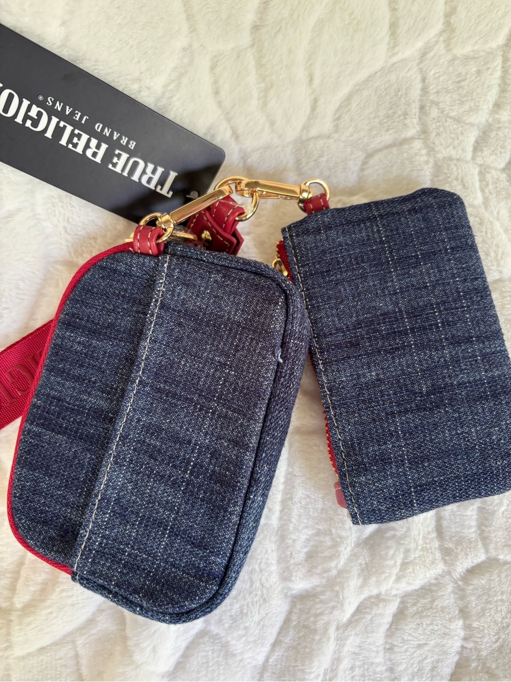 True Religion Denim Wristlet Pouches - Picture 3 of 6